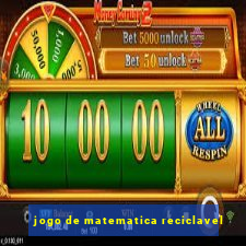 jogo de matematica reciclavel