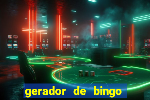 gerador de bingo de palavras