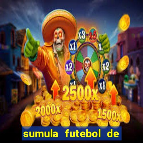 sumula futebol de campo word