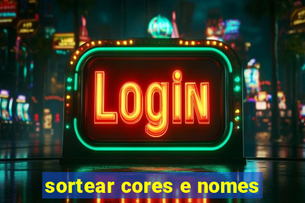 sortear cores e nomes