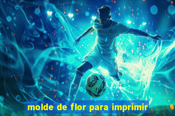 molde de flor para imprimir