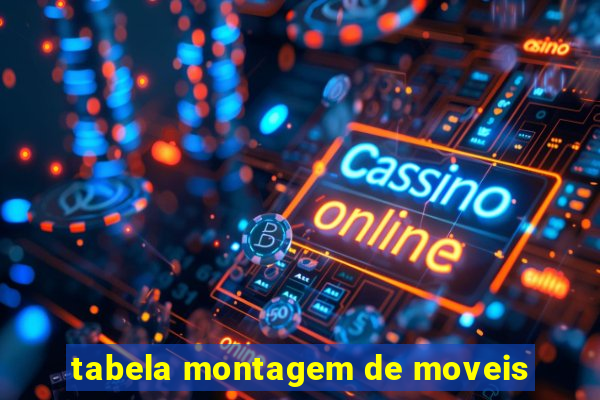 tabela montagem de moveis