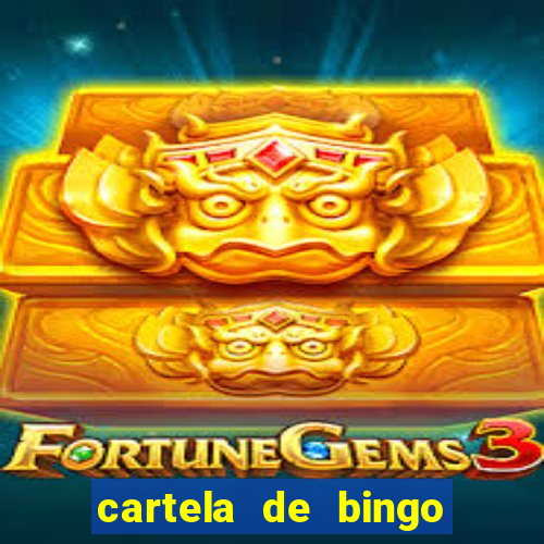 cartela de bingo cha de panela