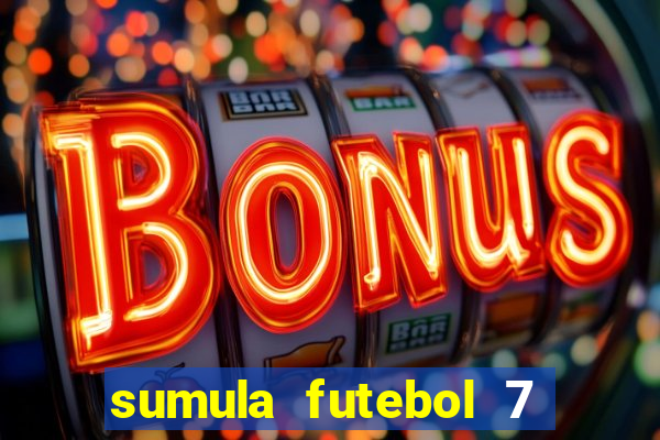 sumula futebol 7 society excel