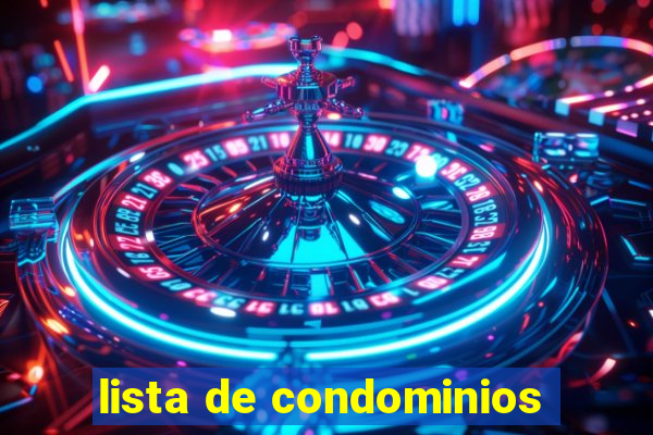 lista de condominios