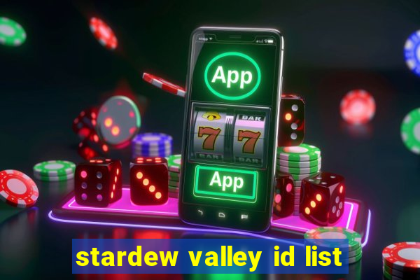 stardew valley id list