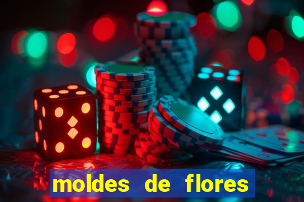 moldes de flores gigantes para imprimir