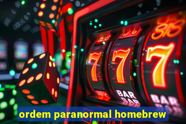 ordem paranormal homebrew