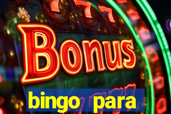 bingo para despedida de solteira para imprimir