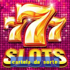 cartela da sorte time de futebol que mais saem