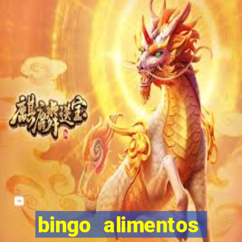 bingo alimentos para imprimir