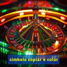 simbolo copiar e colar