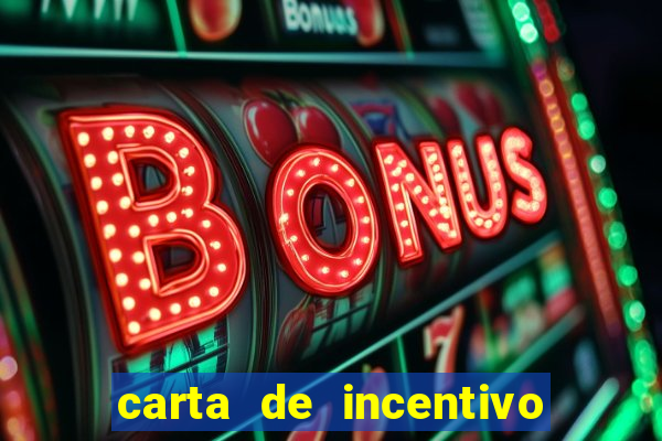 carta de incentivo para alunos