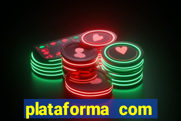 plataforma com chuva de dinheiro